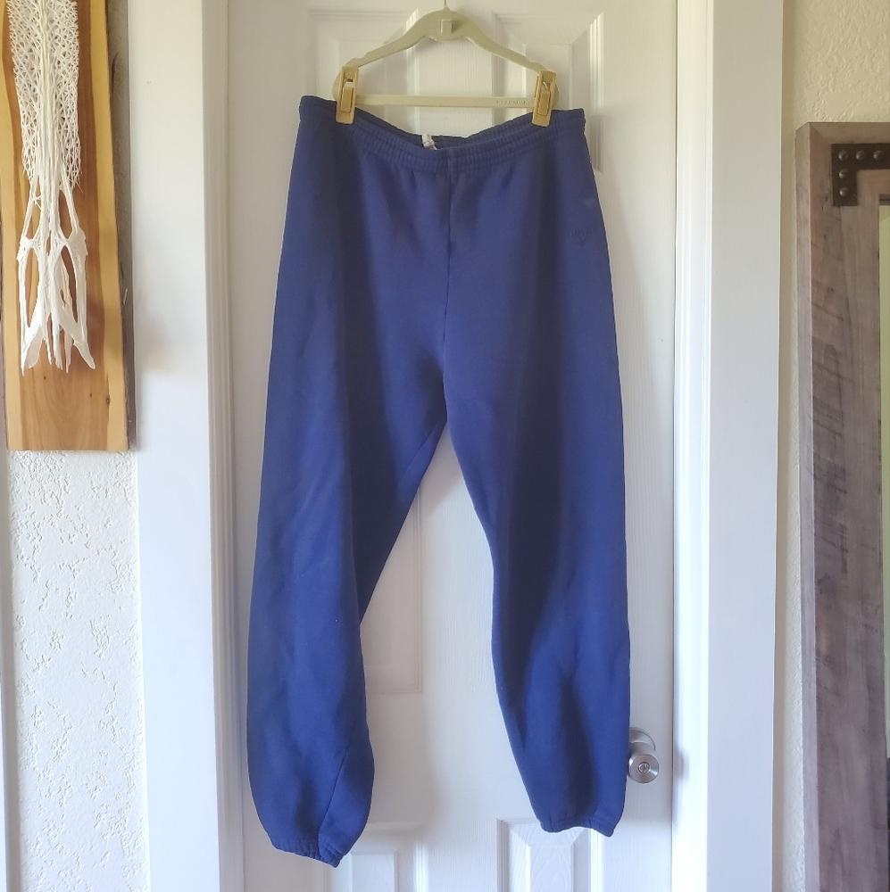 Men's Blue Vintage Olympic Sweatpants
